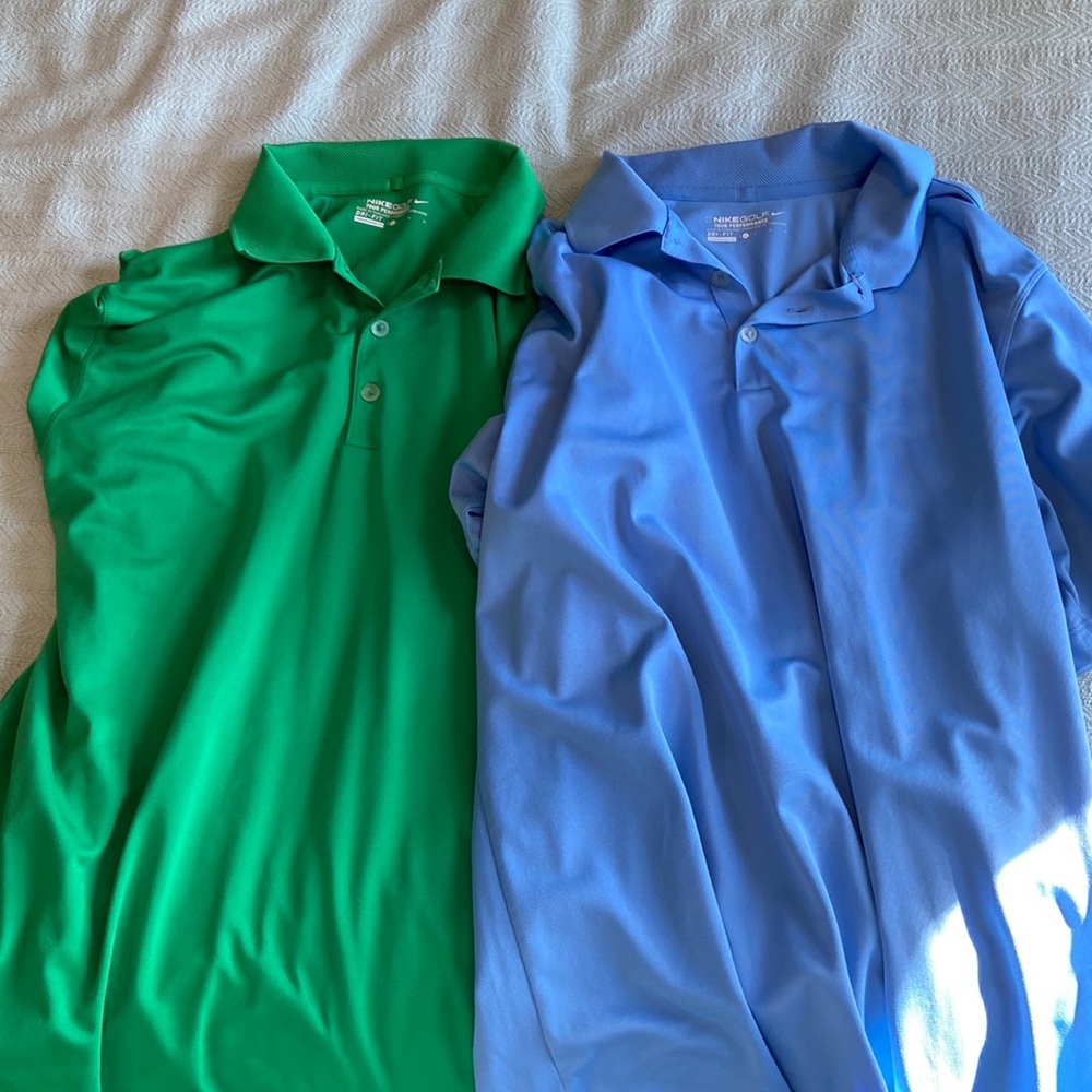Package Deal!!! Like New Large Nikes golf shirts